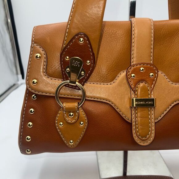 Michael Michael Kors Vintage Saddle Leather Handbag with Dust Bag - Picture 2 of 16